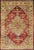 Antique Turkish Oushak Medallion Rug in Red, Chartreus Green Gray & Light Blue For Sale In Atlanta - Image 6 of 6
