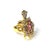 Baroque Bochic “Orient” Ruby & Sapphires Turtle Cocktail Ring Set 18k & Silver Size 4 For Sale - Image 3 of 6