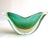 Barovier & Toso Mid Century Modernist Murano Art Glass Pistachio Green Gold Leaf Fleck Bullicante Winged Crescent Sommerso Bowl Vase For Sale - Image 13 of 13