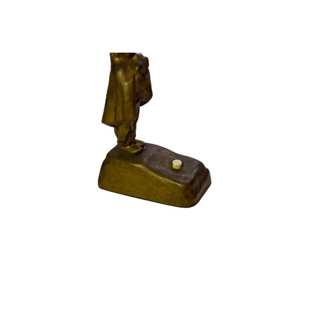 Early 20th Century Early 20th Century Paul Tereszczuk Cast Bronze Figural Bell Push For Sale - Image 5 of 8