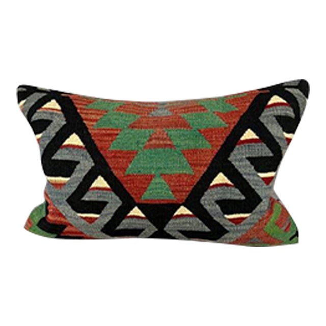 16 x 24 Kilim Pillow Turkish Cushion Anatolian Essence Pillow Cushion Cover For Sale