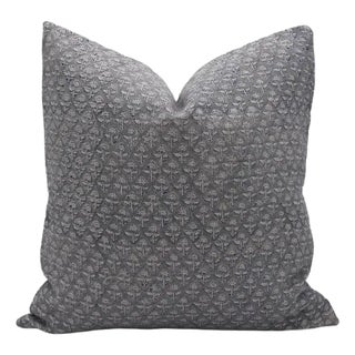 Fabdivine Throw Pillow Cover With Block Print 14x36 Inch - Gul Mohar For Sale