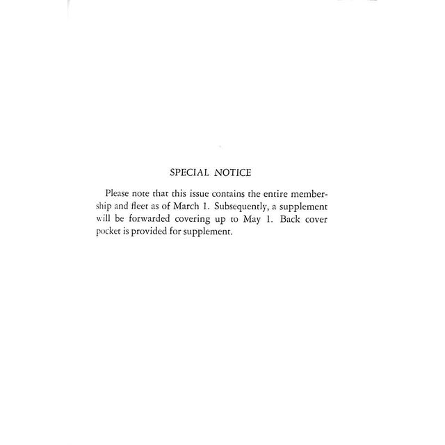 [150] pp. Privately Published By The Secretary 6 1/4" x 5" The Boston Yacht Club was founded in 1866 by three Dartmouth...