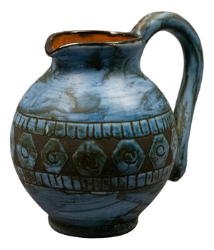Glazed Earthenware Pitcher by Jérôme Massier Fils / Alain Maunier, Vallauris, France, 1960-1980