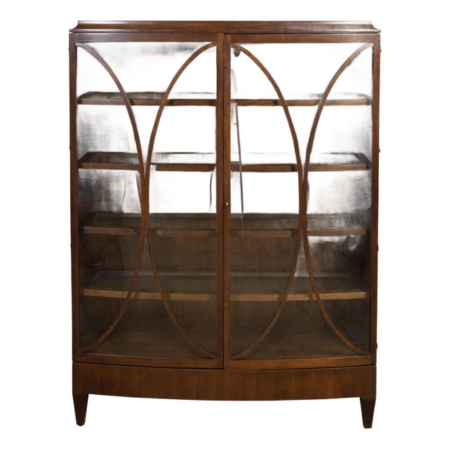 Late 20th Century Vitrine Cabinet With Glass Doors and Shelves, Attributed to Barbara Barry for Henredon For Sale