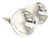 1990s Pair of Georg Jensen Estate Sterling Silver Cufflinks 15.1 Grams For Sale