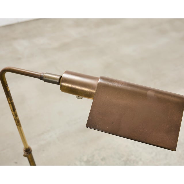 Pair of Koch & Lowy Omi Patinated Brass Pharmacy Floor Lamps For Sale - Image 18 of 18