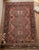 Vintage Maimana Kilim Area Rug, Handwoven Wool, 8x12, Rose & Slate For Sale - Image 9 of 11