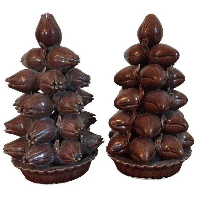 19th Century Chinese Monochrome Porcelain Altar Temple Fruit Pyramids - a Pair For Sale - Image 11 of 11