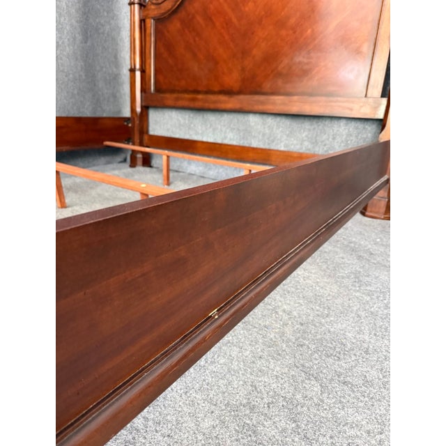 Bassett Furniture King Size Poster Bed Frame For Sale - Image 17 of 18