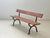 Garden Bench with Delicate Cast Iron Frame and Wooden Slats, 1960s For Sale - Image 4 of 18