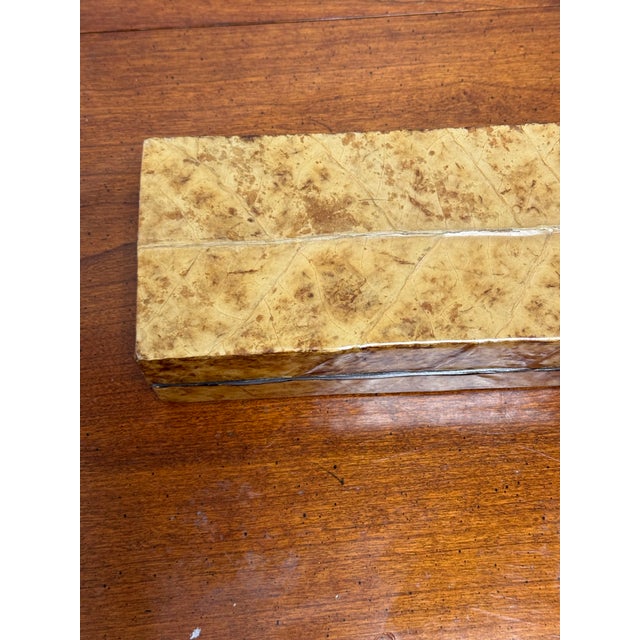 Wood Burl Wood Keepsake Box, Vintage For Sale - Image 7 of 12
