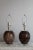 Mid 20th Century Burled Mahogany Mezza Murano Lamps - a Pair For Sale - Image 5 of 11