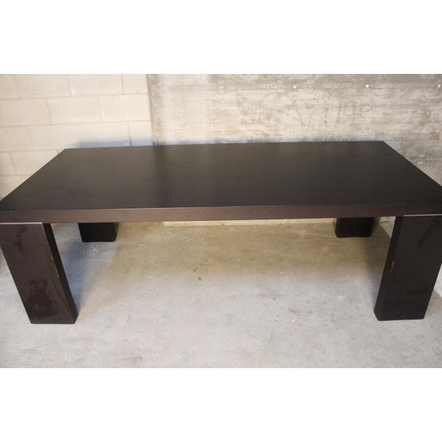 Black Vintage Italian Table in Black Wood, 2000 For Sale - Image 8 of 8