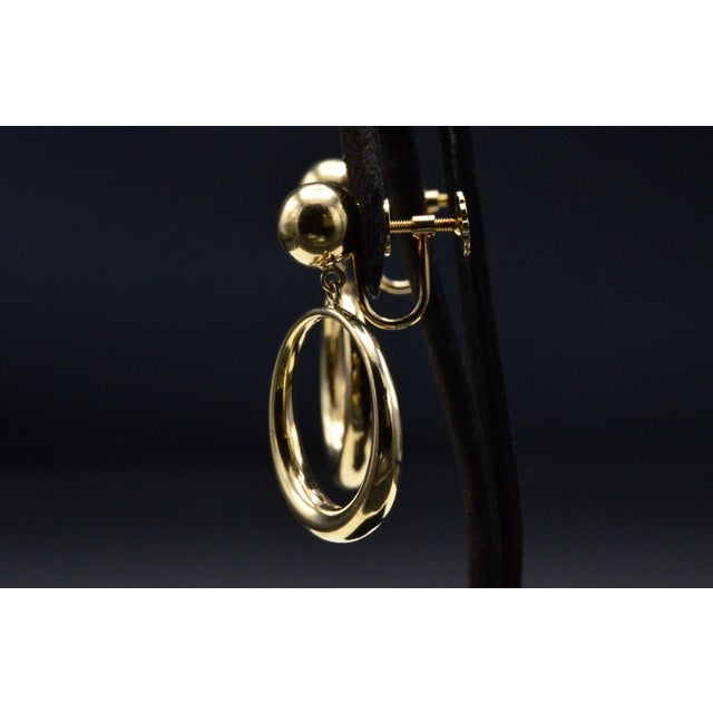 Contemporary The McHenry: Yellow Gold Statement Earrings, 2 Pieces For Sale - Image 3 of 5