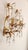 Hollywood Regency Hand-Forged Gold Leaf Gilded Floral 2-Light Wall Lamp with Crystals, 1950s For Sale - Image 13 of 18