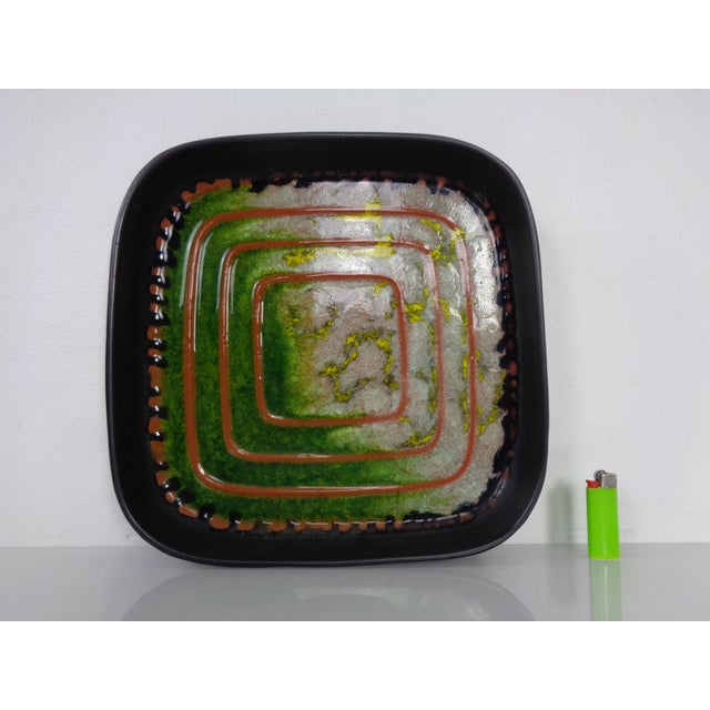 Glaze Ceramic 7402 Bowl from Karlsruher Majolika, Germany, 1960s For Sale - Image 4 of 18