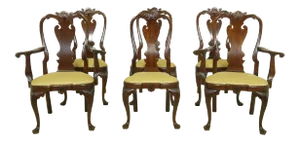 Set of 6 Stickley Colonial Williamsburg Mahogany Dining Room Chairs