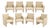 Set 8 Preview Leather Dining/Arm Lounge Chairs, 1980 For Sale