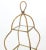 Metal Mid 20th Century 5-Tier Twisted Metal Gilt Rope Tassel Feet Pyramid Shape Étagère Display Shelf For Sale - Image 7 of 11