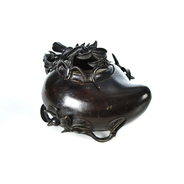 18th Century Antique Chinese Longevity Bronze Censer For Sale - Image 10 of 10
