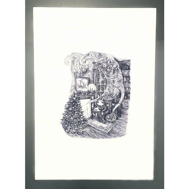Mayling Mack Holm Lullaby Print 1975 This is a print from an original piece by 20th Century Children's book illustrator...
