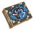 Japanese Cloisonne Enamel Dragon Trinket Box Attributed to Inaba, Meiji For Sale