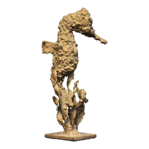 1970s Bronze Seahorse Sculpture by Bucha