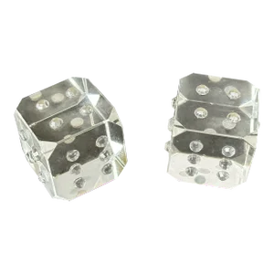 Novelty Glass Dice Set of 2