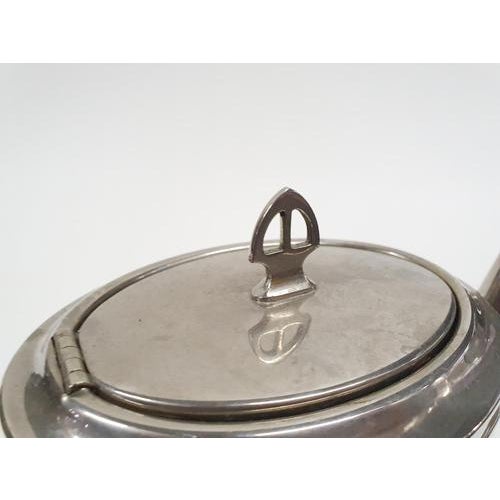 Silver Art Deco Tea Service, 1940s, Set of 3 For Sale - Image 8 of 11