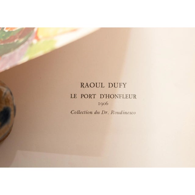 1943 After Raoul Dufy "Le Port D'Honfleur", First Edition Period Offset Lithograph For Sale In Dallas - Image 6 of 8