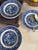Vintage Blue Willow Plates Set of Five Ironstone Style 6 3/8 Inch For Sale In Chicago - Image 6 of 12