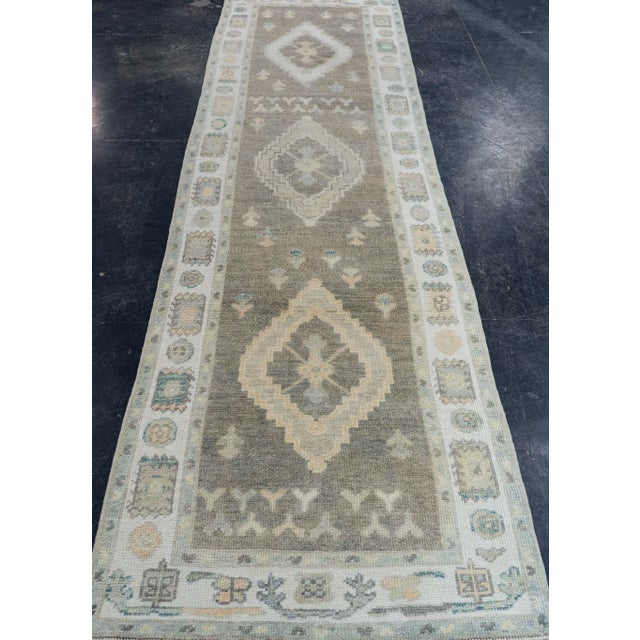 Turkish Oushak Rug 2'10" x 10'6" #19202 Explore a curated collection of hallway runners, wool rugs, and handmade...