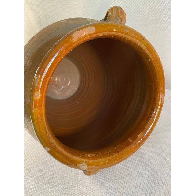 Burnt Orange Late 19th Century Antique Spanish Earthenware Olive Jar / Jug For Sale - Image 8 of 12