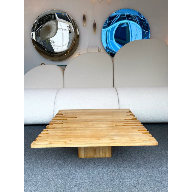 Giovanni Michelucci 1960s Giovanni Michelucci Wood Coffee Table For Sale - Image 4 of 11