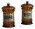 French Amber Glass Apothecary Jars, 1870, Set of 2 For Sale