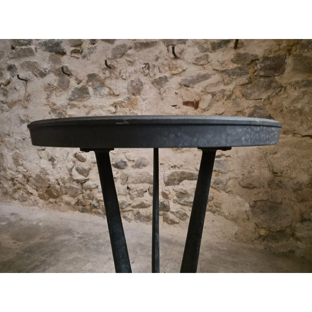 Art Deco French Bistro Table with Rex Bakelite Top, 1940 For Sale - Image 10 of 18