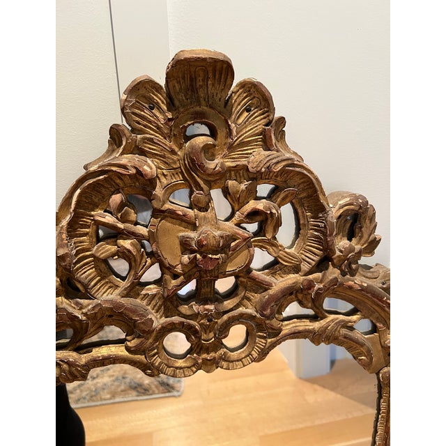 French Antique French Giltwood Mirror For Sale - Image 3 of 3