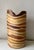 Vintage Strata Vase Made in the Philippines of Mango Wood. Label on bottom marked Vase but could be used as Trashcan or...