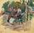 Family Weekdays Holidays Oil Painting Original Socialist Realism Art Ukrainian Artist Sokolovsky G. 18-19 1960s For Sale