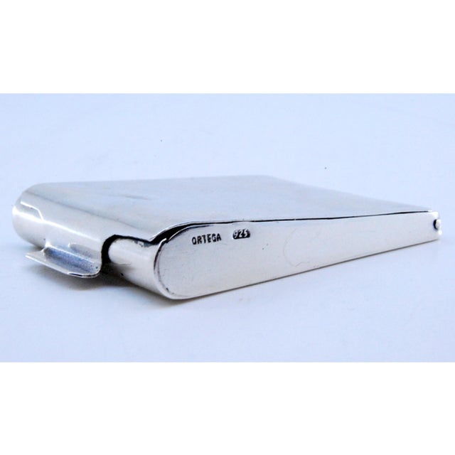 Silver Matchbook from Ortega For Sale - Image 4 of 10
