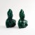 Green Emerald Green Ceramic Goddess Bust Figures - Pair For Sale - Image 8 of 12