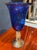 VIntage Blue and Gold Murano Glass Vase For Sale In Dallas - Image 6 of 7