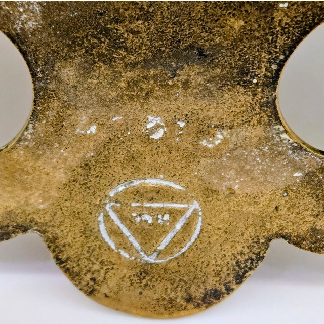 Vintage European Brass Tavern Interior Brass Wall Match Holder, Repoussé Pub Scene Wall Pocket For Sale - Image 9 of 9