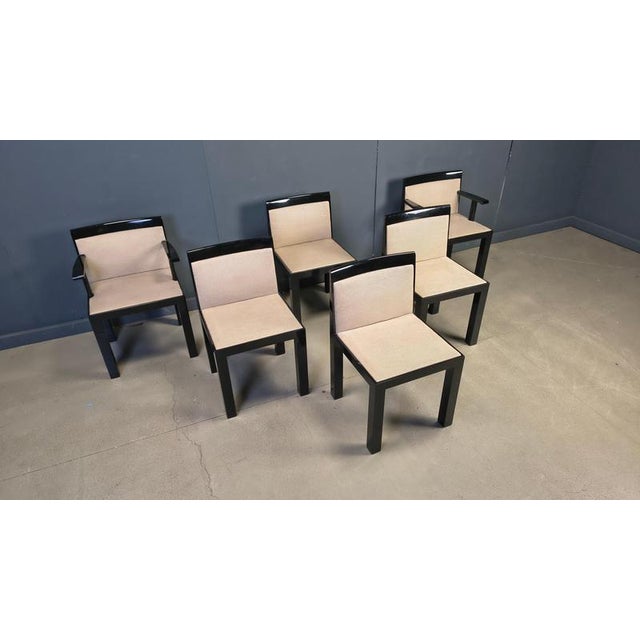 Teatro Chairs by Aldo Rossi and Luca Meda for Molteni, 1980s, Set of 6 For Sale - Image 14 of 18