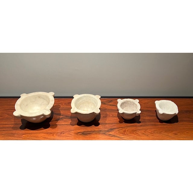 French Marble Mortars from 18th Century - Set of 4 For Sale - Image 3 of 18