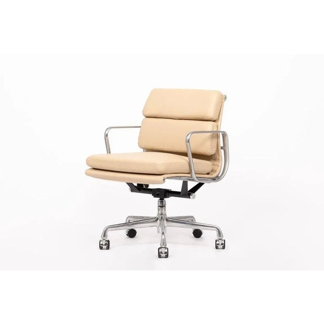 Eames for Herman Miller 2000s Cream Leather Office Chair Pair For Sale - Image 11 of 13