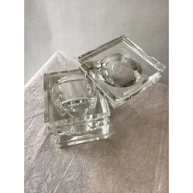 1980s Lucite Box / Ice Bucket For Sale - Image 9 of 11