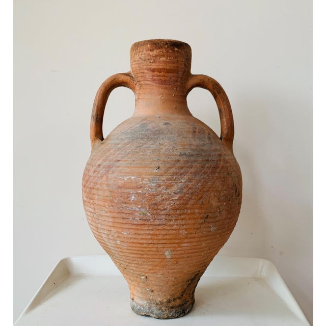 19th Century Picher "Cantaro" from Calanda, Spain, Terracotta Vase For Sale - Image 9 of 18