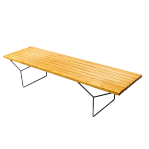 Mid-Century Slat Bench by Harry Bertoia for Knoll